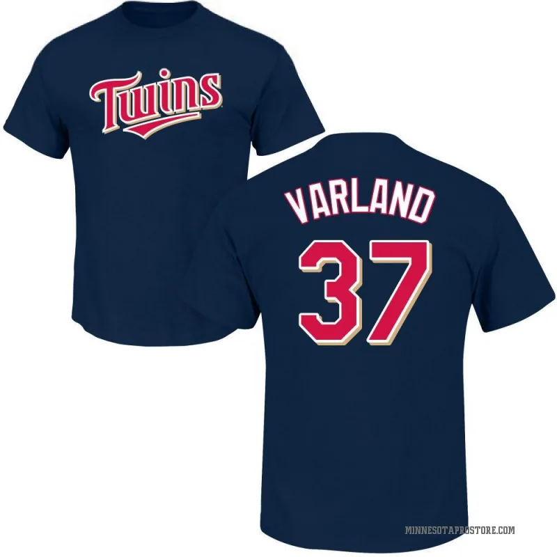 Minnesota Twins Louie Varland Men's Cotton T-Shirt - True Navy - Minnesota | 500 Level Major League Baseball Players Association (MLBPA)